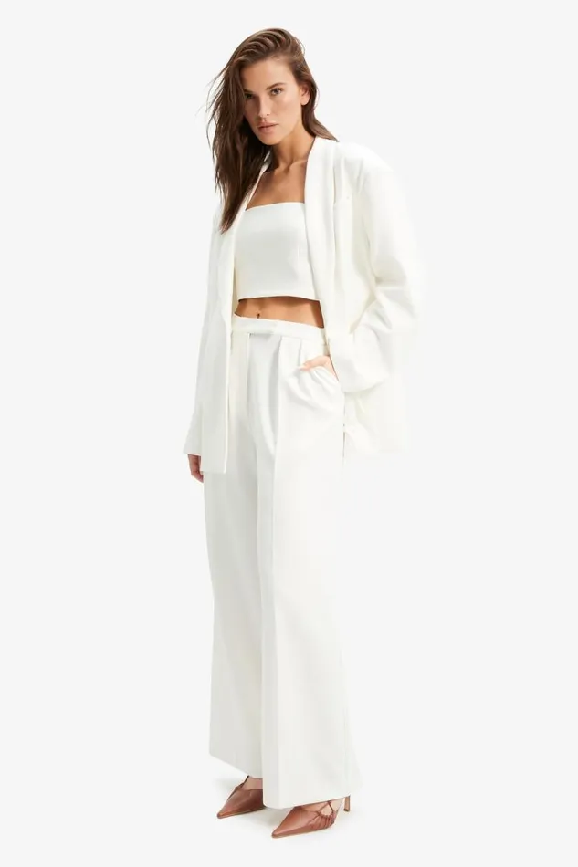 Women Bardot Blazers Malene Oversized Blazer In Orchid White Women Bardot Blazers Malene Oversized Blazer In Orchid White