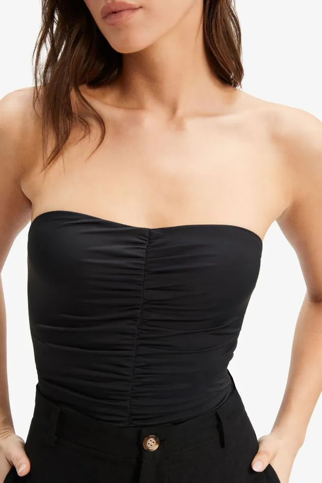 Women Bardot Bodysuits Nyra Jersey Bodysuit In Black Women Bardot Bodysuits Nyra Jersey Bodysuit In Black