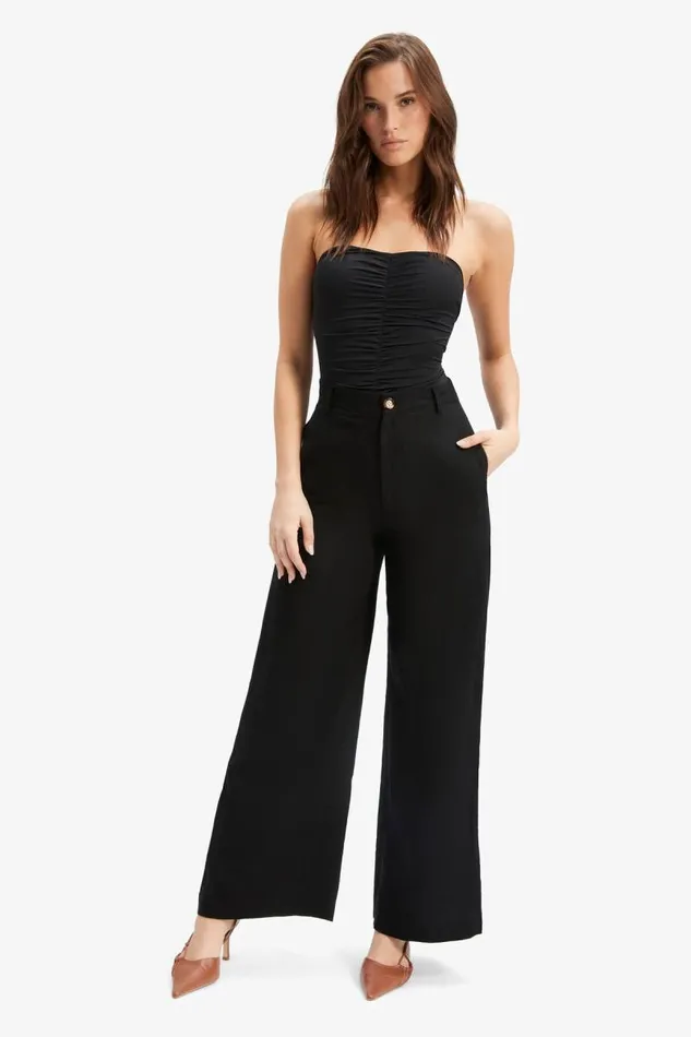 Women Bardot Bodysuits Nyra Jersey Bodysuit In Black Women Bardot Bodysuits Nyra Jersey Bodysuit In Black
