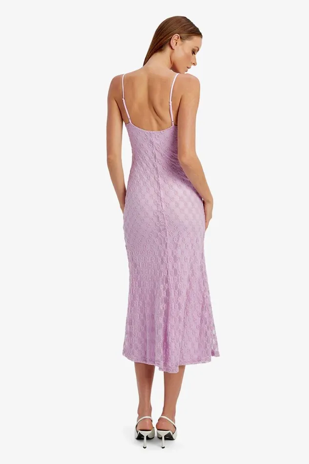 Women Bardot Day To Night Dresses Adoni Mesh Midi Dress In Lilac Women Bardot Day To Night Dresses Adoni Mesh Midi Dress In Lilac
