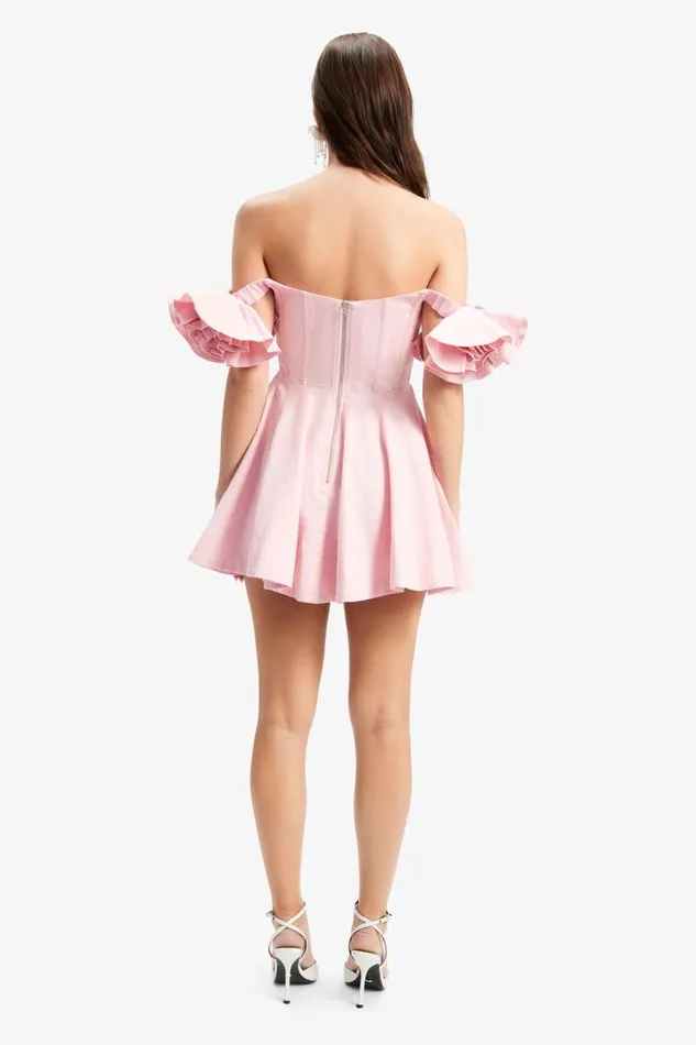 Women Bardot Day To Night Dresses Sigma Mini Dress In Baby Pink Women Bardot Day To Night Dresses Sigma Mini Dress In Baby Pink