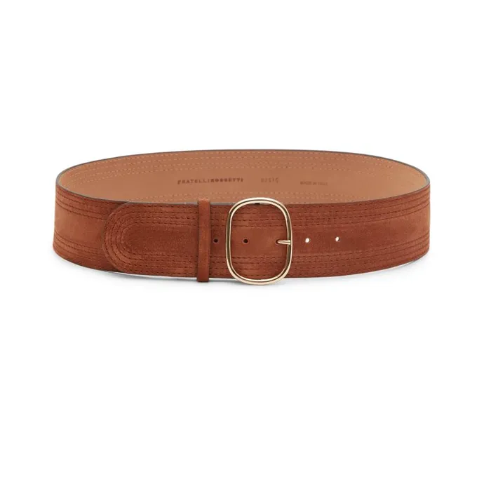 Women Belt In Suede Tan Fratelli Rossetti Belts Women Belt In Suede Tan Fratelli Rossetti Belts