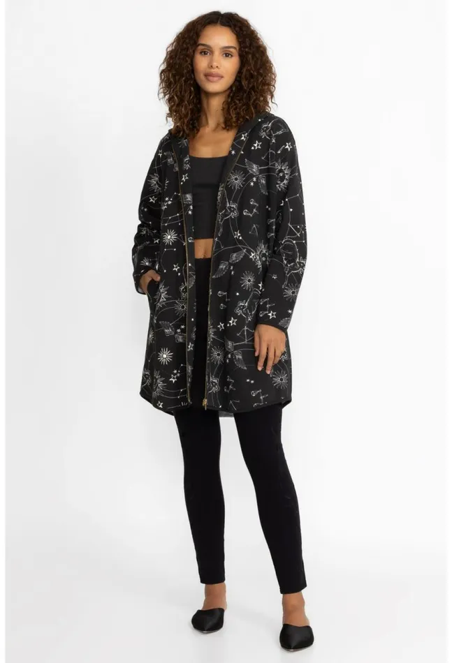 Women Bijou Long Hoodie Coat Bijou Johnny Was Outerwear