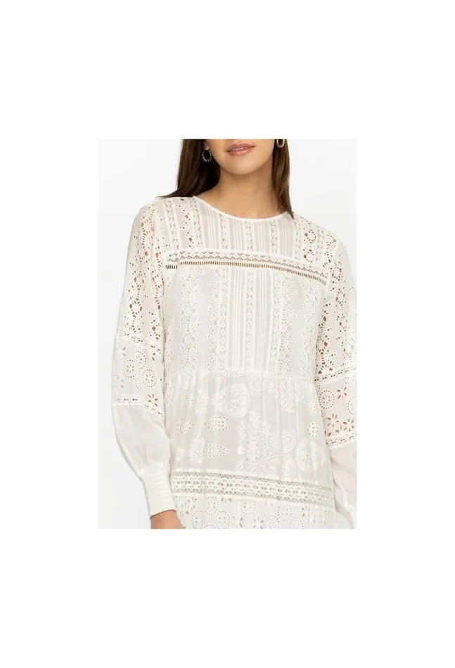 Women Billie Maxi Dress White Johnny Was Dresses