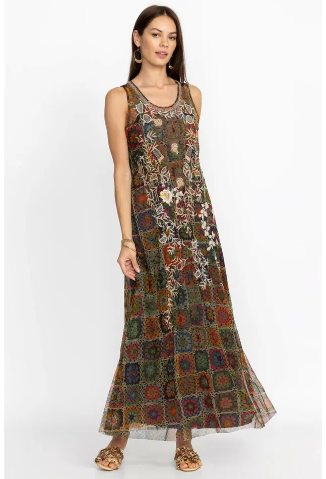 Women Bitola Mesh Dress Multi Johnny Was Dresses