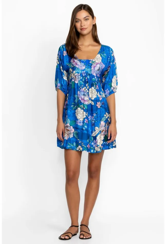 Women Blue Dove ALine Coverup Blue Dove Johnny Was Swim and Resort