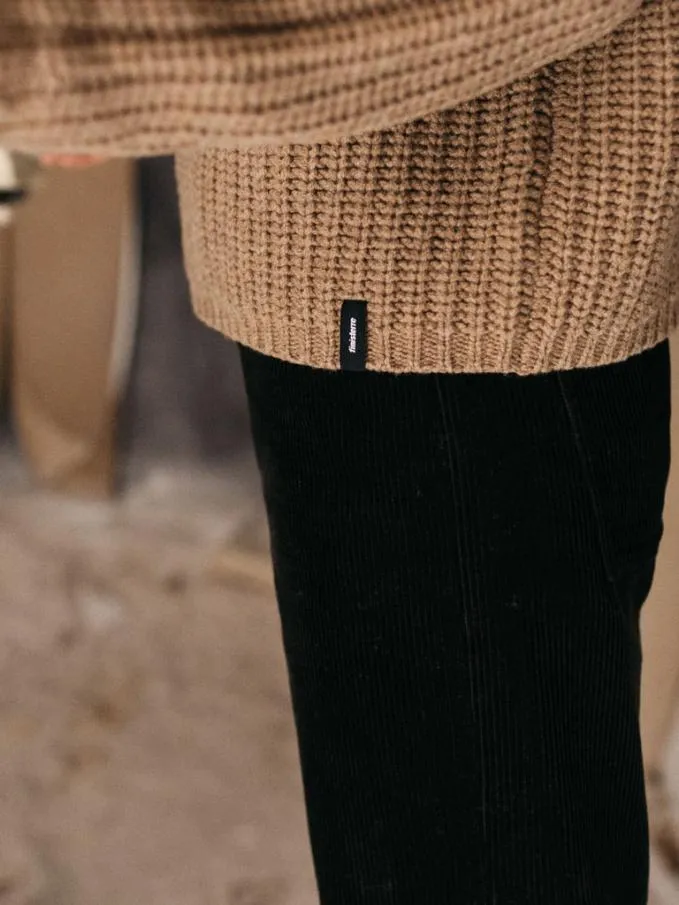Women Bly Funnel Neck Jumper Praline Finisterre Knitwear