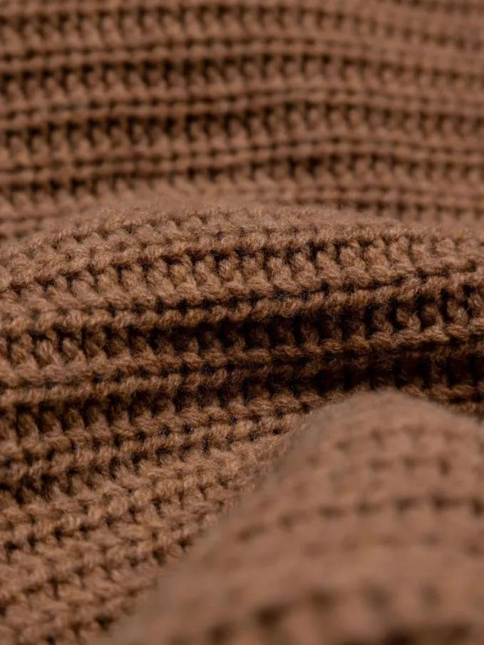 Women Bly Funnel Neck Jumper Praline Finisterre Knitwear