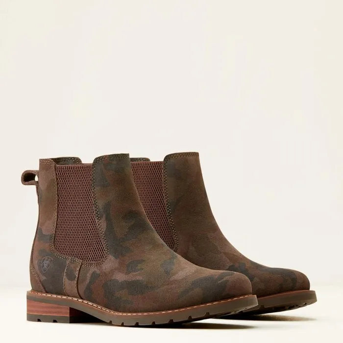 Women Booties Ariat Wexford Chelsea Boot Camo Suede Women Booties Ariat Wexford Chelsea Boot Camo Suede