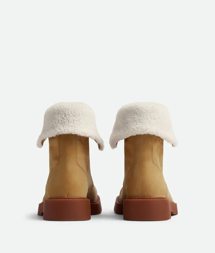 Women Bottega Veneta Boots Haddock Ankle Boot Ochrepopcorn