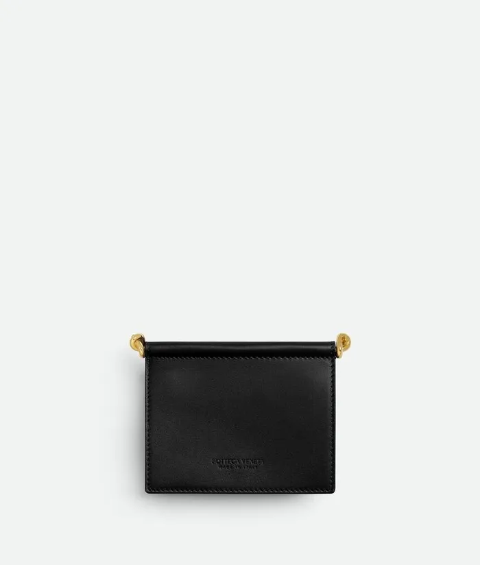 Women Bottega Veneta Card Cases Solstice Business Card Case Black