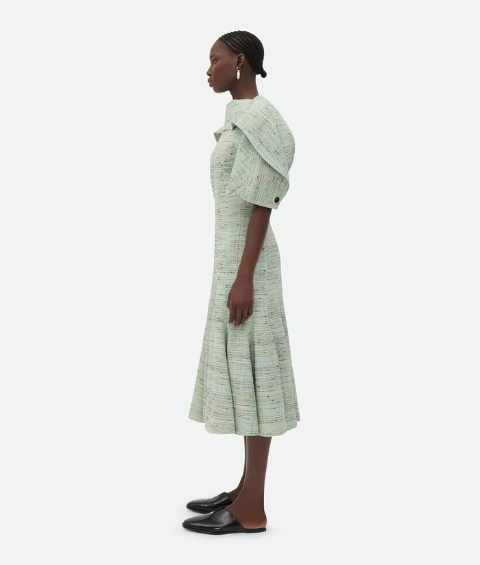 Women Bottega Veneta Dresses Knotted Viscose Dress Dewdropmulticolour