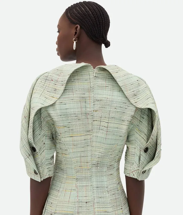 Women Bottega Veneta Dresses Knotted Viscose Dress Dewdropmulticolour
