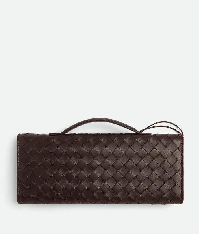 Women Bottega Veneta Handle Andiamo Clutch Fondant