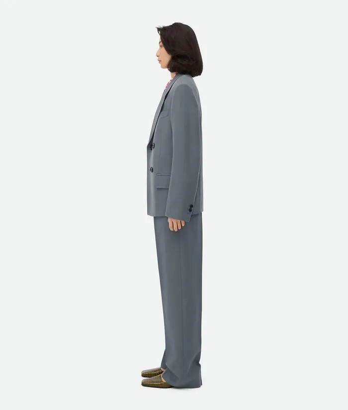 Women Bottega Veneta Jackets Wool Mohair Jacket Thunder