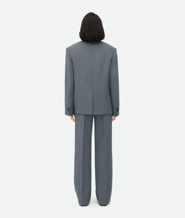 Women Bottega Veneta Jackets Wool Mohair Jacket Thunder