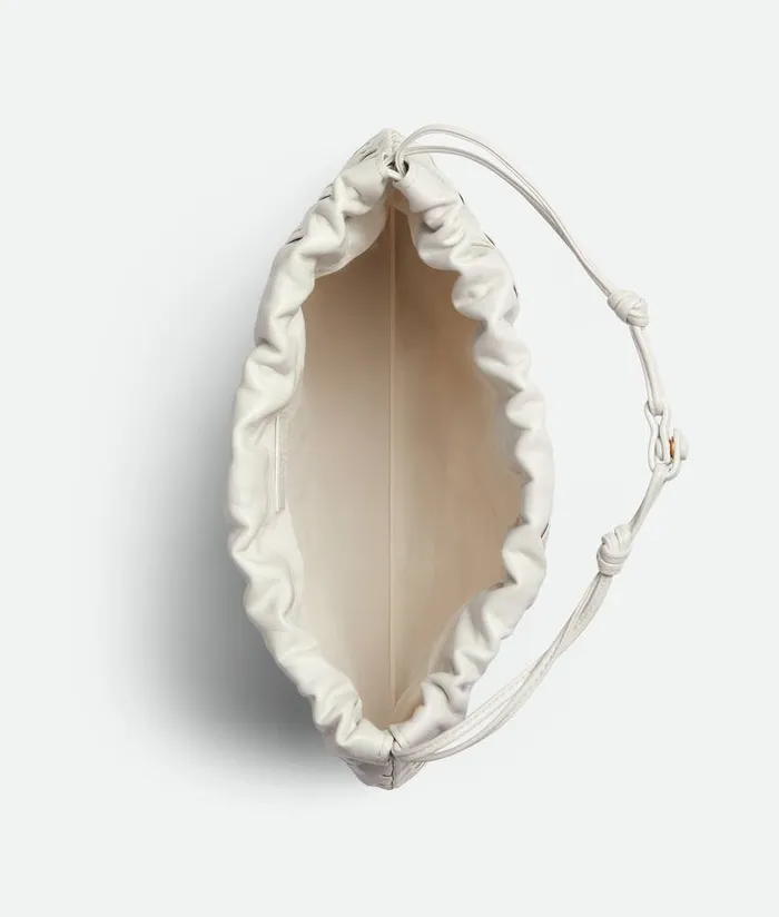 Women Bottega Veneta Mini Dustbag Chalk