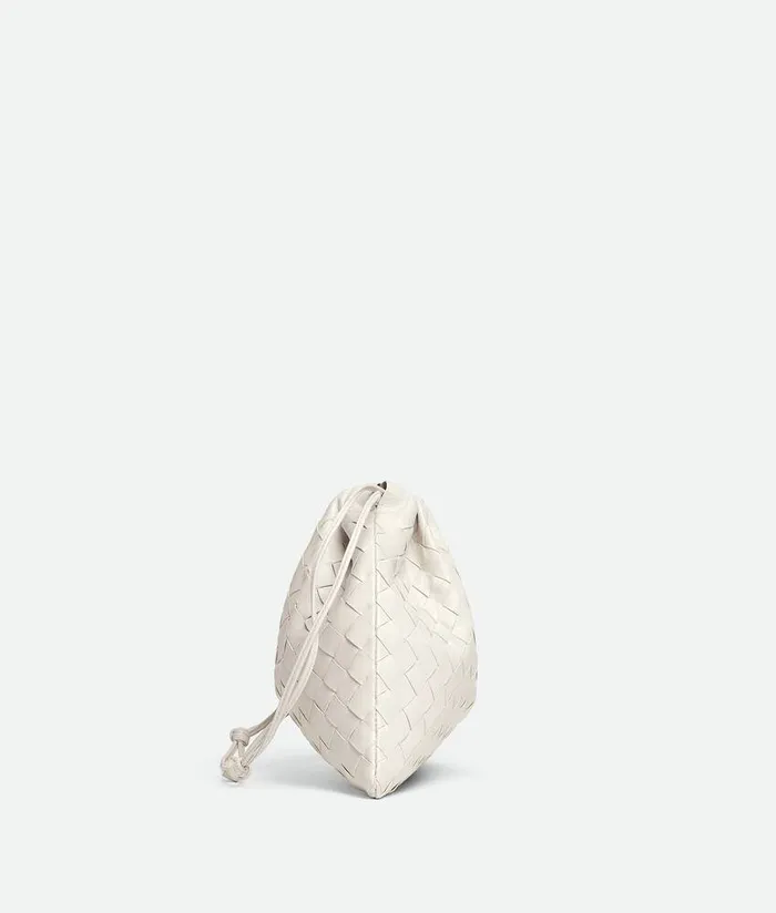 Women Bottega Veneta Mini Dustbag Chalk
