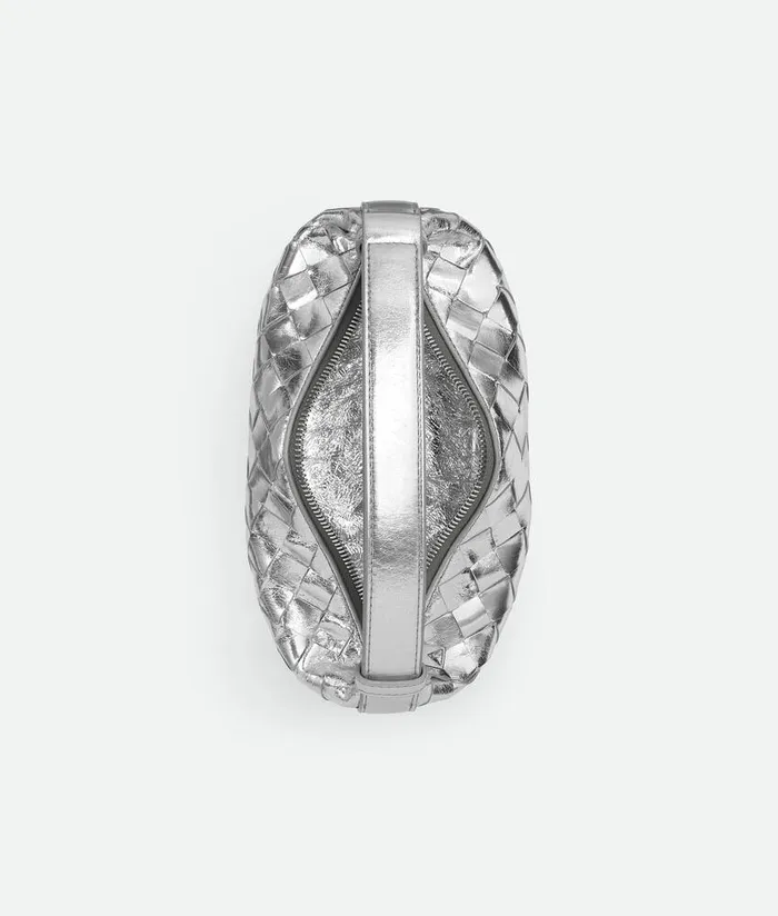 Women Bottega Veneta Mini Wallace Silver