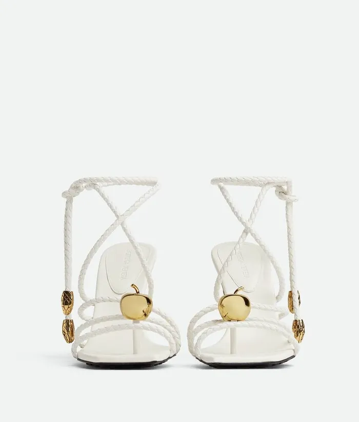 Women Bottega Veneta Sandals Adam Sandal White