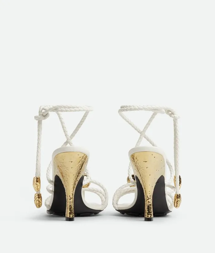 Women Bottega Veneta Sandals Adam Sandal White