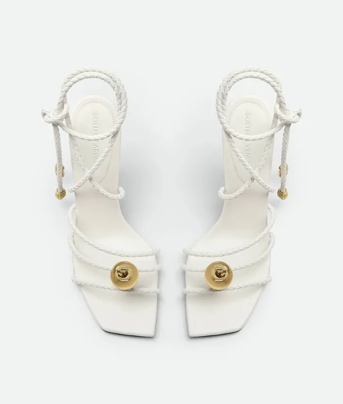 Women Bottega Veneta Sandals Adam Sandal White