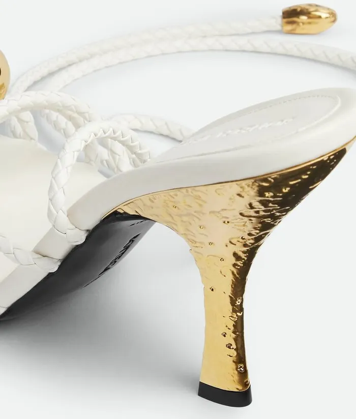Women Bottega Veneta Sandals Adam Sandal White