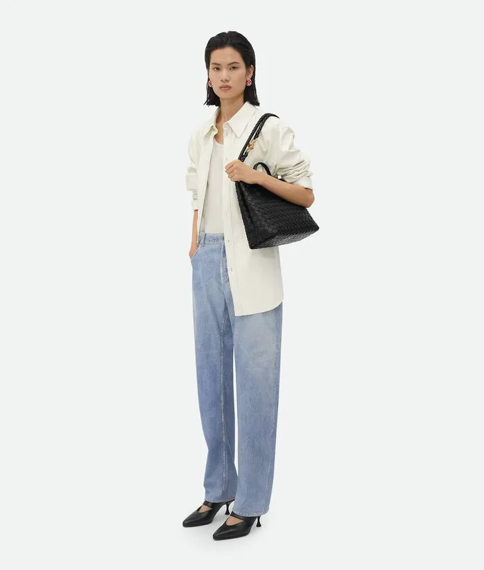 Women Bottega Veneta Shopper Andiamo Black