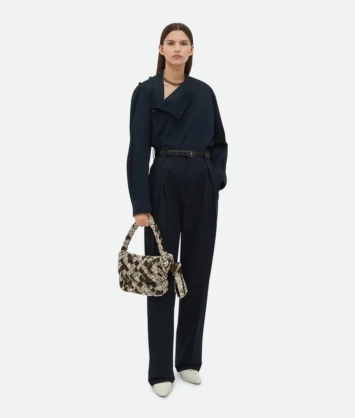 Women Bottega Veneta Shoulder Kalimero Cittagrave Yellowchalkblackkaki