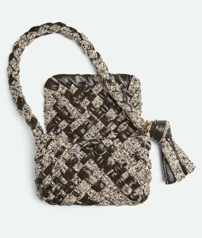 Women Bottega Veneta Shoulder Kalimero Cittagrave Yellowchalkblackkaki