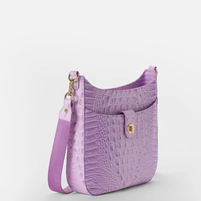 Women Brahmin Crossbodies Leia Gentle Lavender Melbourne Women Brahmin Crossbodies Leia Gentle Lavender Melbourne