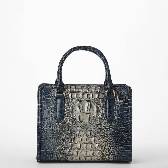 Women Brahmin Satchels Cami Twilight Blue Ombre Women Brahmin Satchels Cami Twilight Blue Ombre