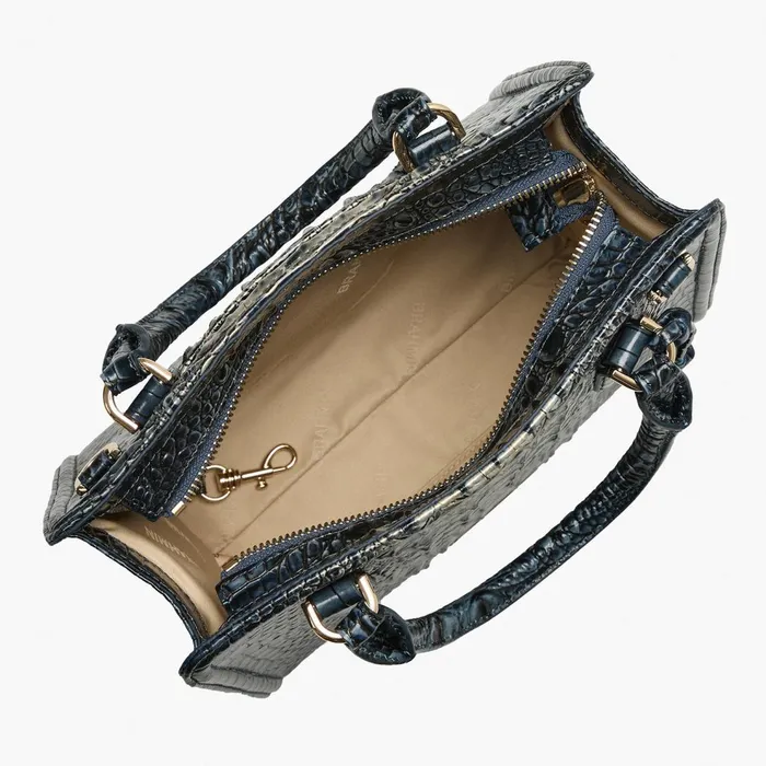 Women Brahmin Satchels Cami Twilight Blue Ombre Women Brahmin Satchels Cami Twilight Blue Ombre