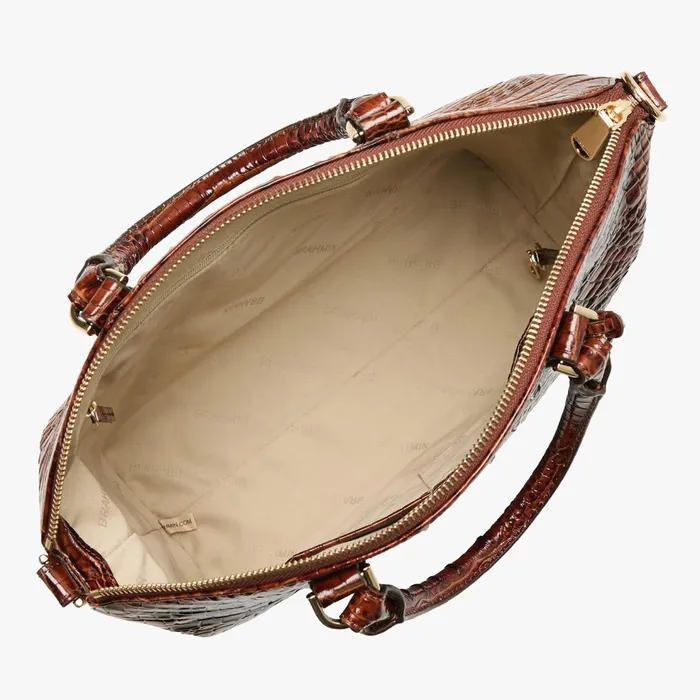 Women Brahmin Satchels Large Duxbury Satchel Pecan Melbourne