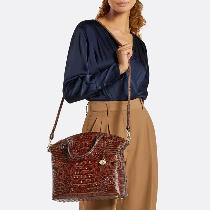 Women Brahmin Satchels Large Duxbury Satchel Voltage Violet Sirona