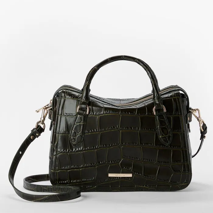 Women Brahmin Satchels Micaela Matcha Green Baize Women Brahmin Satchels Micaela Matcha Green Baize