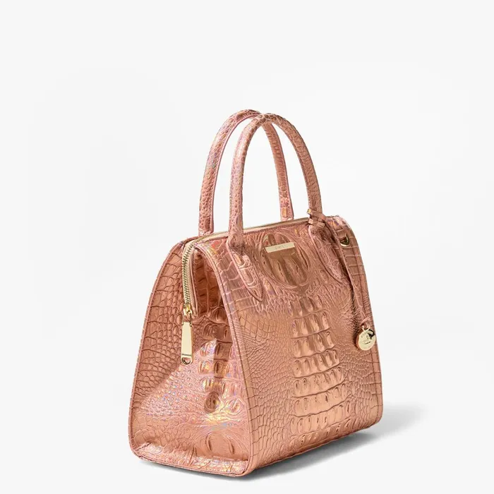 Women Brahmin Satchels Small Caroline Rose Gold Melbourne Women Brahmin Satchels Small Caroline Rose Gold Melbourne