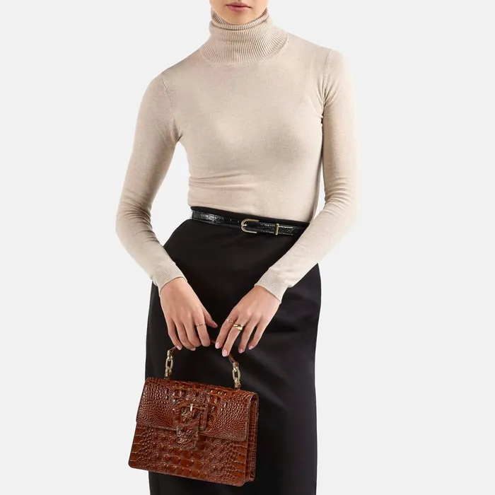 Women Brahmin Satchels Small Hallie Black Women Brahmin Satchels Small Hallie Black