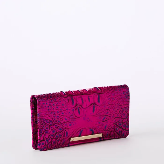 Women Brahmin Wallets and Wristlets Ady Wallet Voltage Violet Women Brahmin Wallets and Wristlets Ady Wallet Voltage Violet
