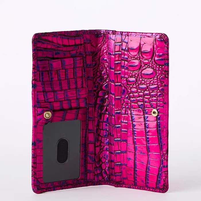 Women Brahmin Wallets and Wristlets Ady Wallet Voltage Violet Women Brahmin Wallets and Wristlets Ady Wallet Voltage Violet