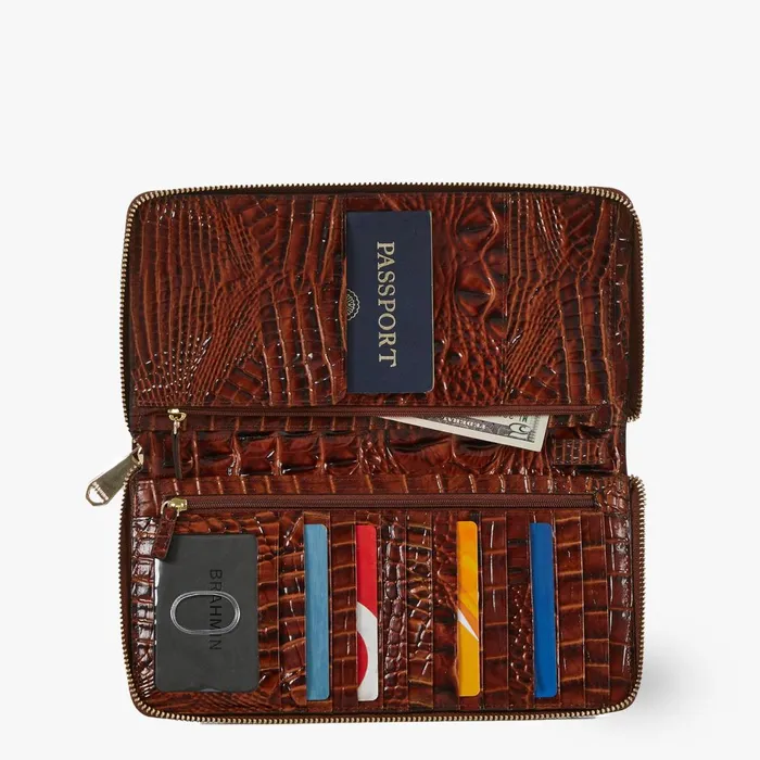 Women Brahmin Wallets and Wristlets Skyler Pecan Melbourne Women Brahmin Wallets and Wristlets Skyler Pecan Melbourne
