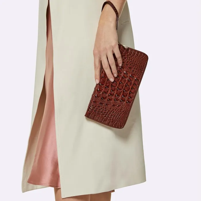 Women Brahmin Wallets and Wristlets Skyler Pecan Melbourne Women Brahmin Wallets and Wristlets Skyler Pecan Melbourne