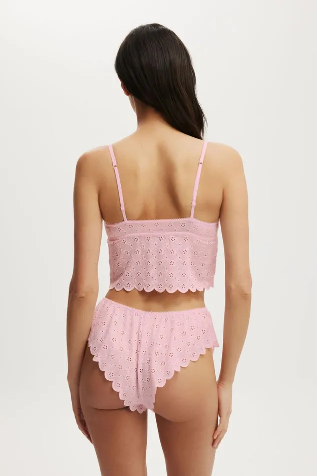 Women Bras Cotton On Broderie Longline Lace Tie Up Bralette French Fairytale Women Bras Cotton On Broderie Longline Lace Tie Up Bralette French Fairytale