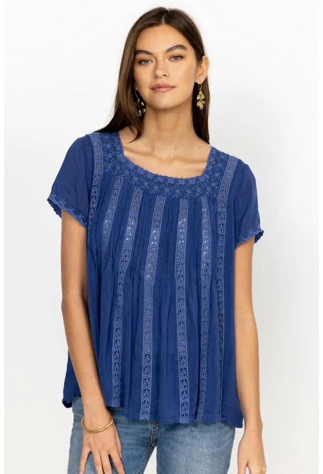 Women Brigita Blouse Surf The Web Johnny Was Tops