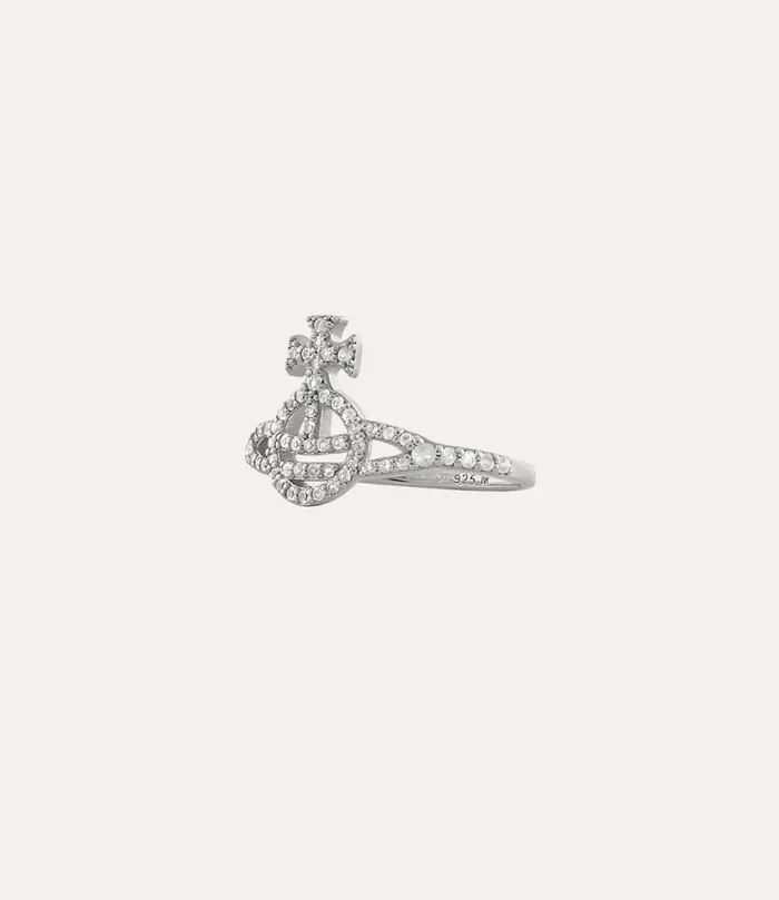 Women Calliope Ring Platinumwhitecz Vivienne Westwood Classic Styles Women Calliope Ring Platinumwhitecz Vivienne Westwood Classic Styles