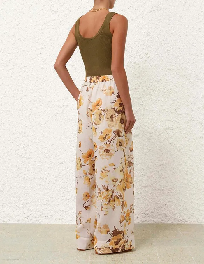 Women Clothing Zimmermann Ottie Scoop Neck Tank Olive
