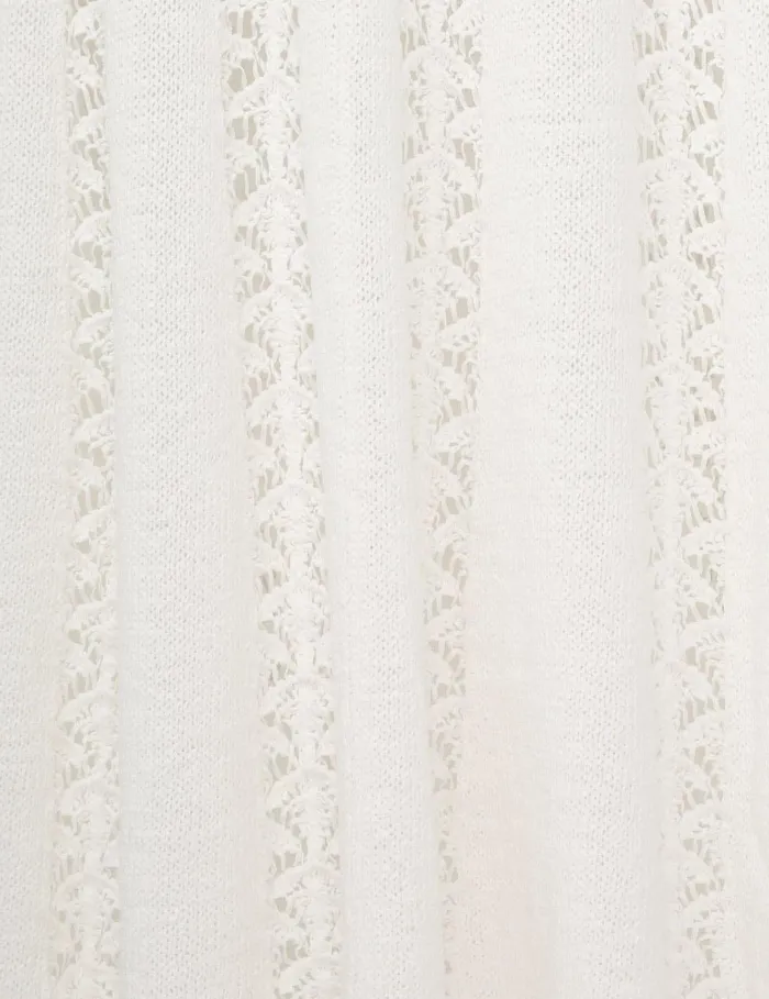 Women Clothing Zimmermann Wylie Flared Knit Skirt Ivory