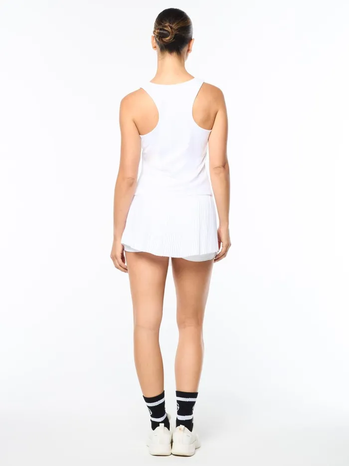 Women Court Styles Sergio Tacchini Tessa Scoop Neck Tank Brilliant White