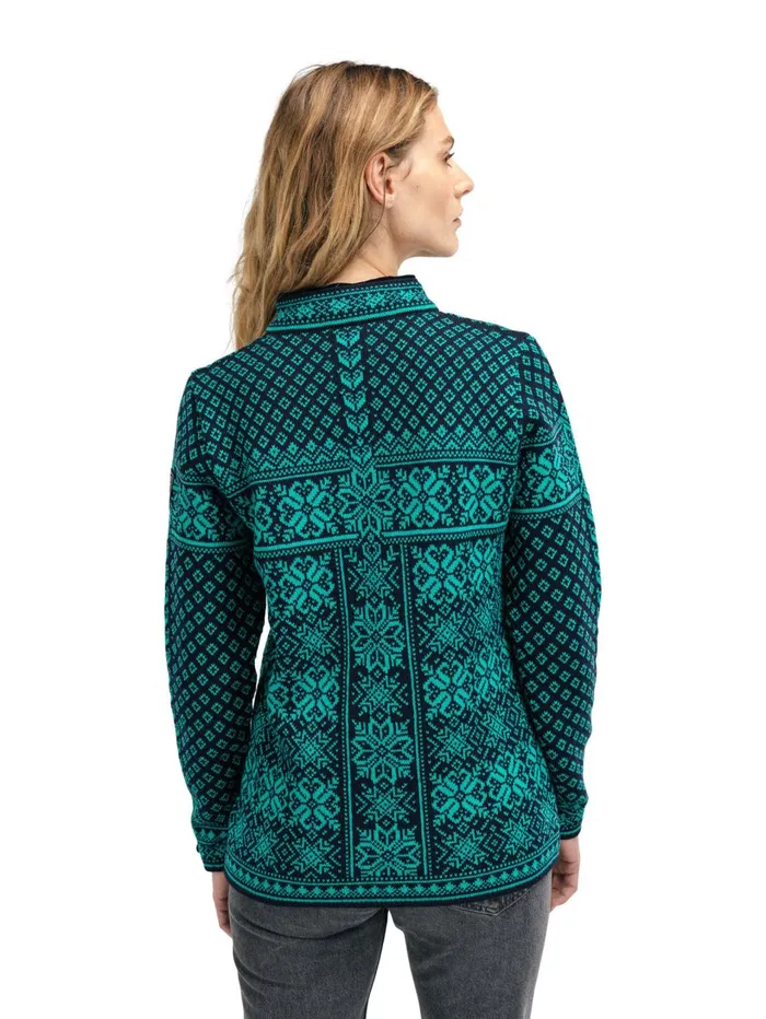 Women Dale Of Norway Halfzip Peace Knit Sweater