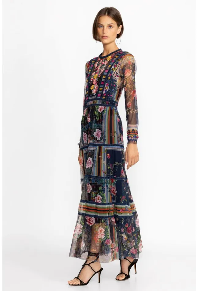 Women Dayana Mesh Dress Multi Johnny Was Dresses